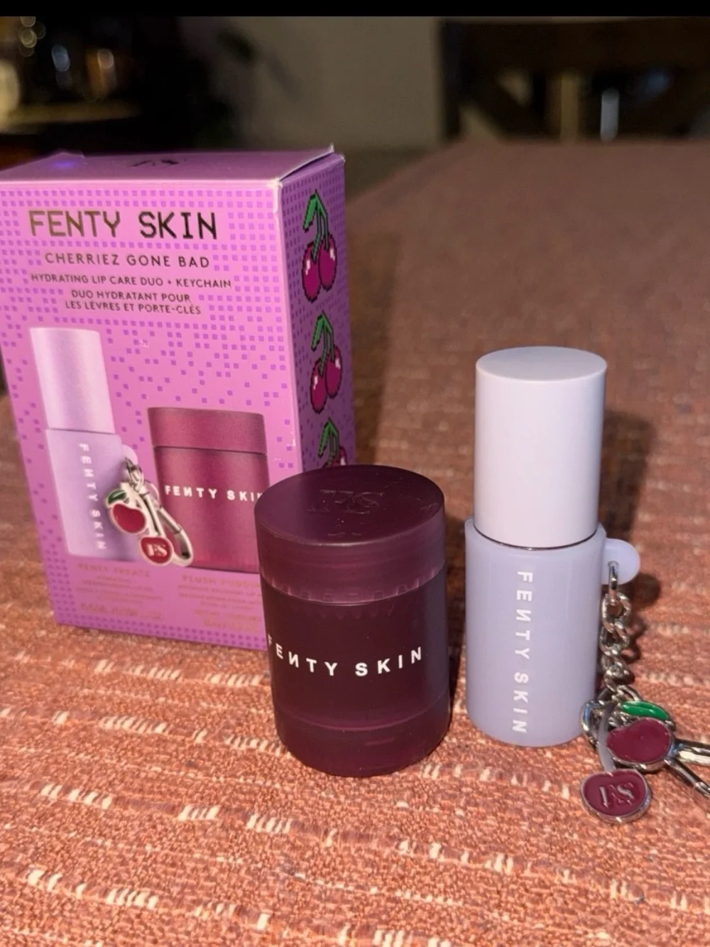 Fenty Skin Cherriez Gone Bad Hydrating Lip Care Duo + Keychain